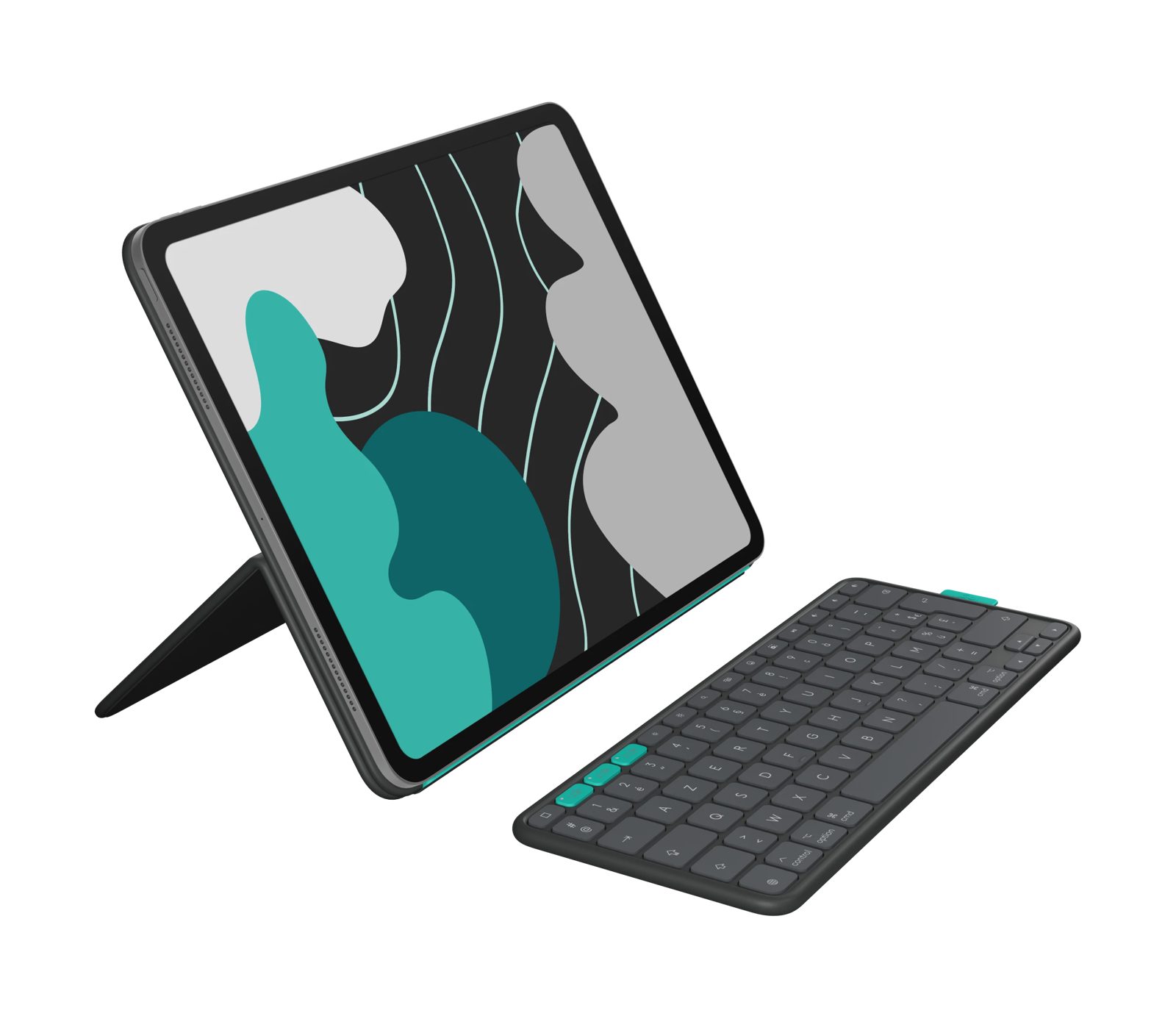 Flip Folio for iPad Pro and iPad Air - Grafitgrå - Franska (AZERTY)