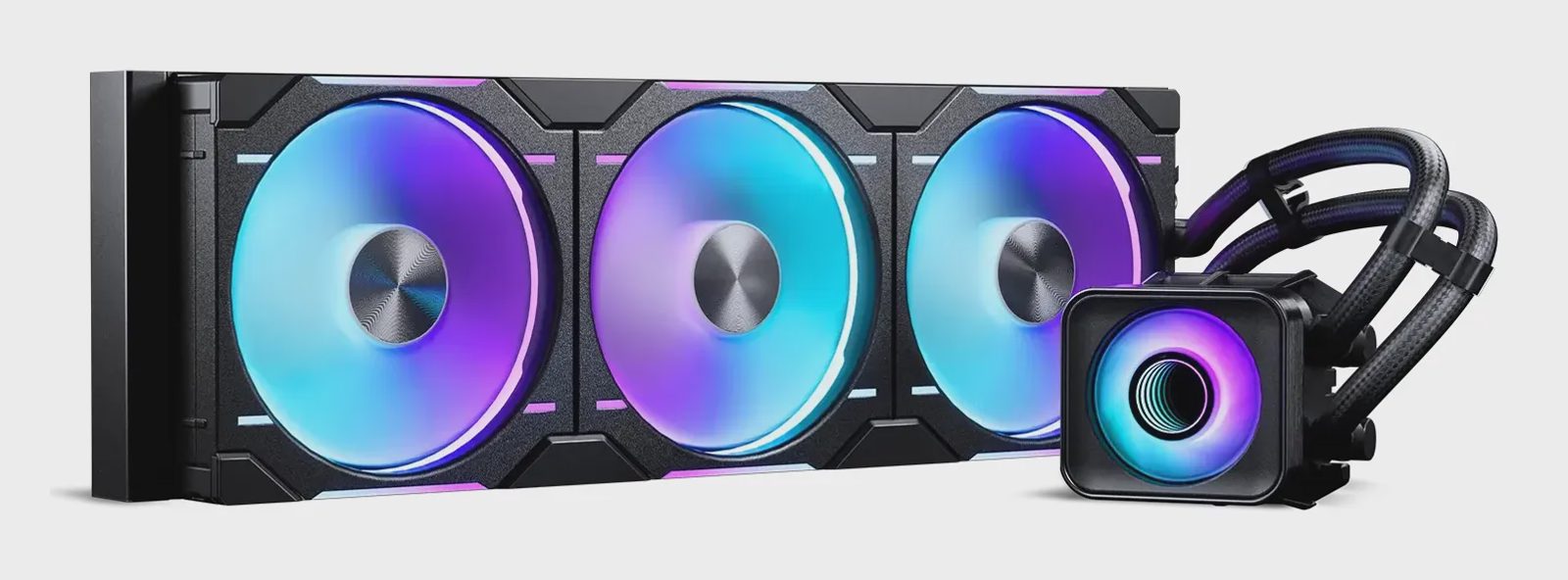 Phanteks Glacier One 420D30 3x140DRGB AIO vätske CPU-kylare (svart)