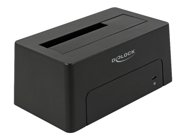 Delock - HDD dockningsstation - fack: 1 - SATA 6Gb/s - USB 3.1 (Gen 2) - svart