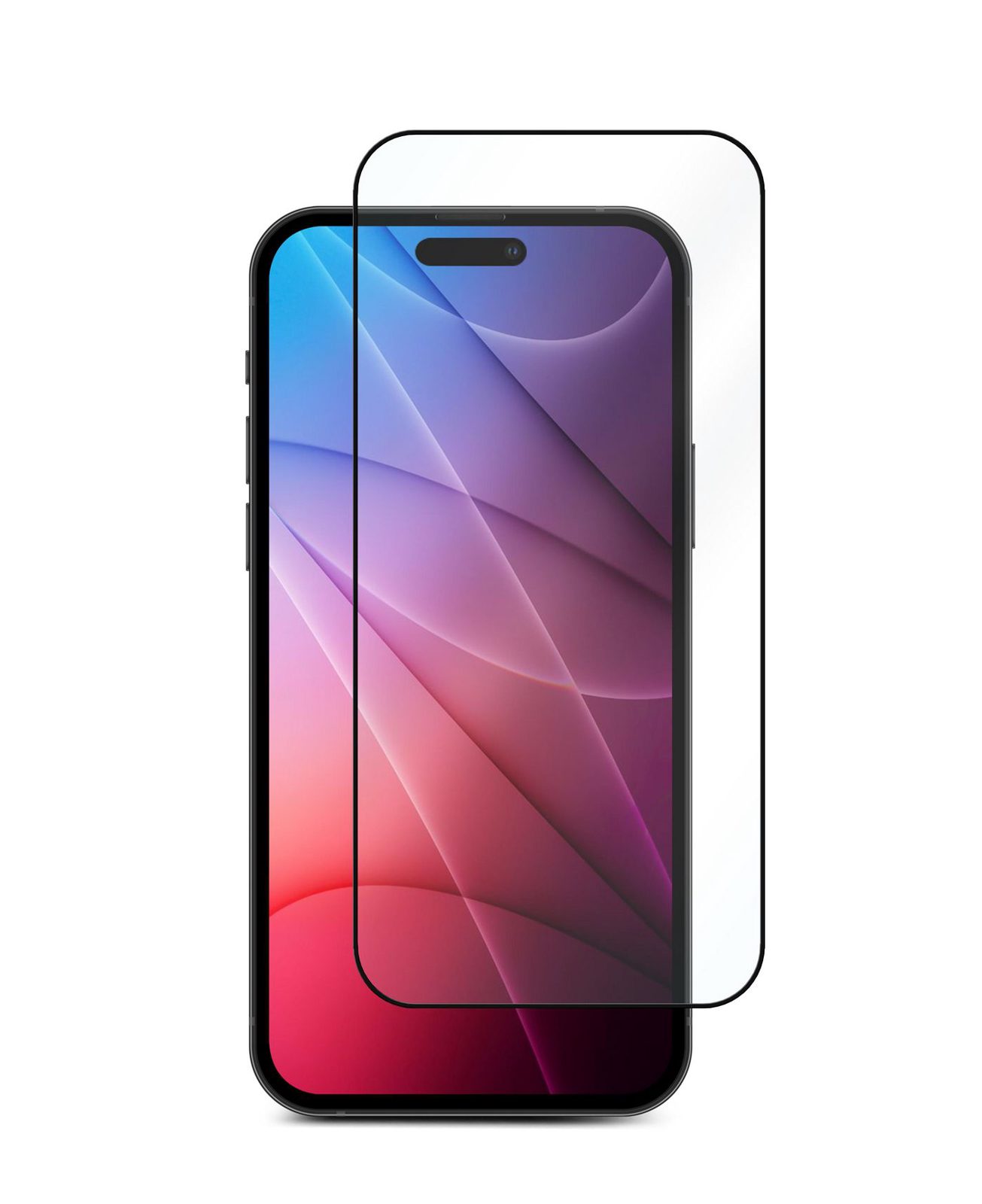 Skärmskydd eSTUFF Titan Shield Full Cover Glass, iPhone 14 Pro - Svart, bild 3