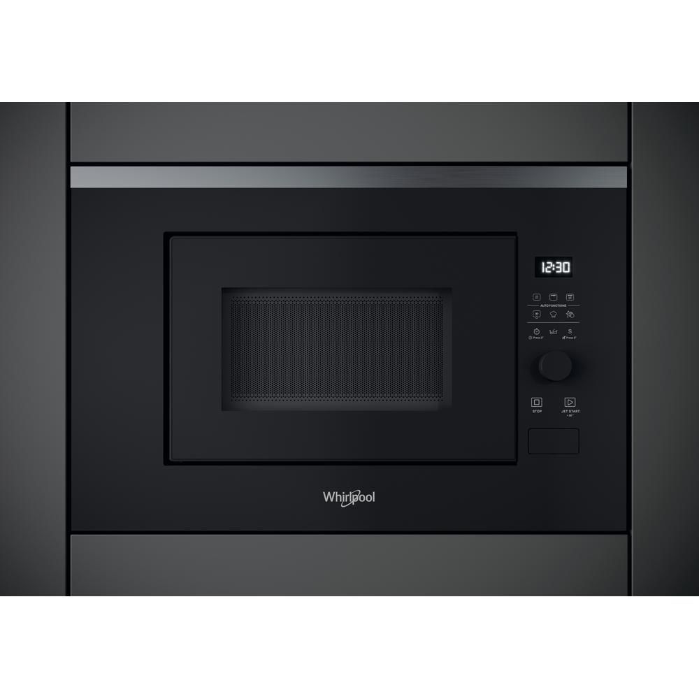 Whirlpool WMF201G inbyggd mikrovågsugn med grill 20 L 800 W svart rostfritt stål