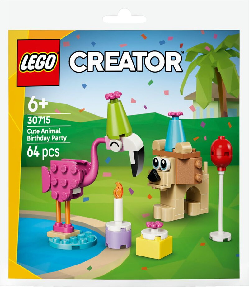 LEGO Creator Födelsedagskalas med söta djur 30715, bild 3