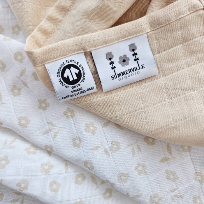 Summerville Muslin 2-pack Petal & Sandshell GOTS, bild 3
