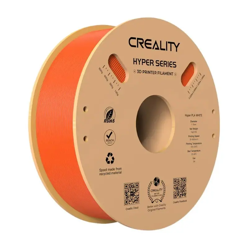 Creality Hyper Series - Orange - 1 kg - miljövänlig - PLA-fiber (3D)