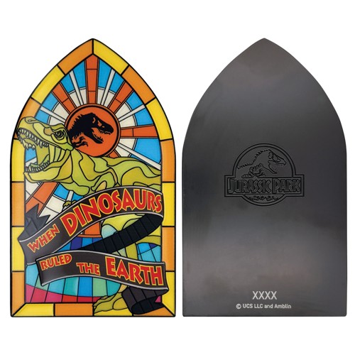 Jurassic Park Steelbook - Limited Edition Stained Glass Style Metal Ingot (UV-JP165)