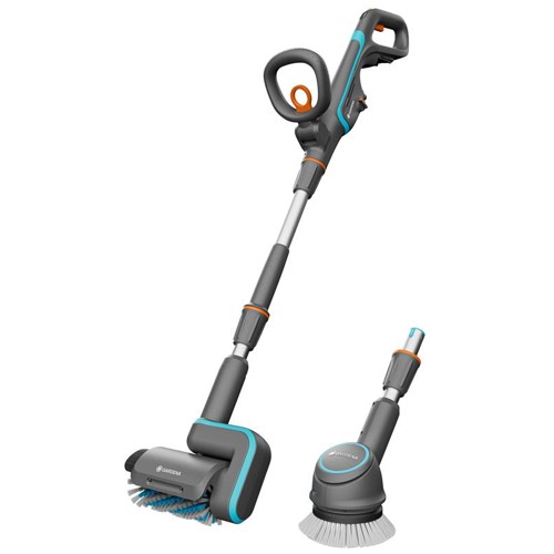 GARDENA - AquaBrush Universal 18V P4A Solo – Batteridriven Ytrengörare (Utan Batteri)
