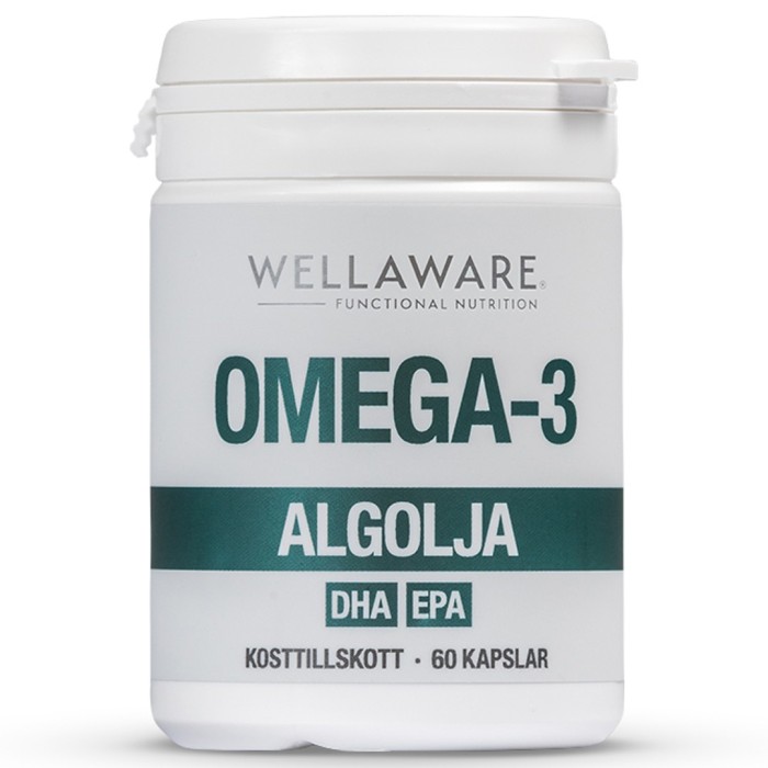 WellAware Vegansk Omega-3 Algolja 60 kapslar