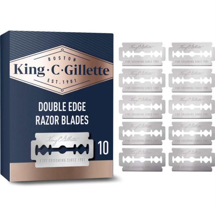 King C. Gillette Dubbeleggade Säkerhetsrakblad 10 Refiller, bild 2