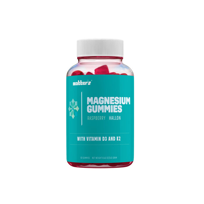 Matters Magnesium + K2 & D3, 60 st gummies, hallonsmak, bild 2
