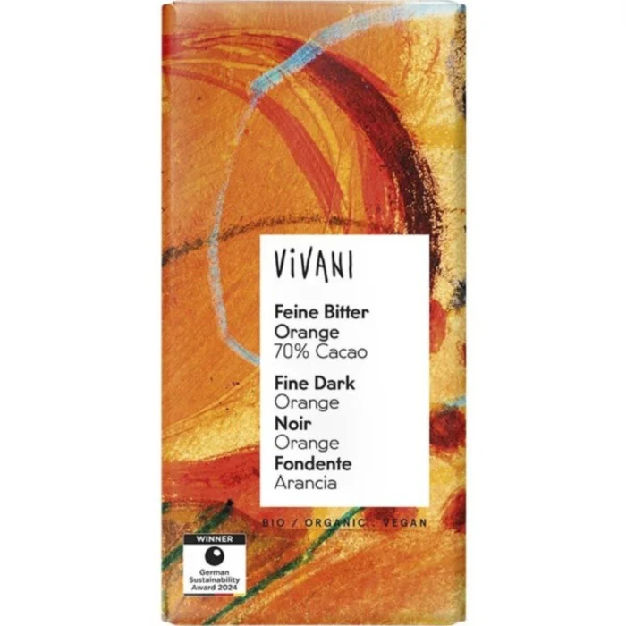 Vivani Mörk Choklad Apelsin 80 g