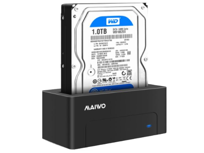 HDD/SSD Dockningsstation, USB 3.1 Gen 2, USB-C, 10 Gbps - Svart