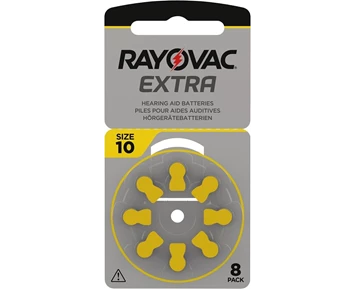 Rayovac Hörapparatsbatterier Gul ZA10 8-pack, bild 4