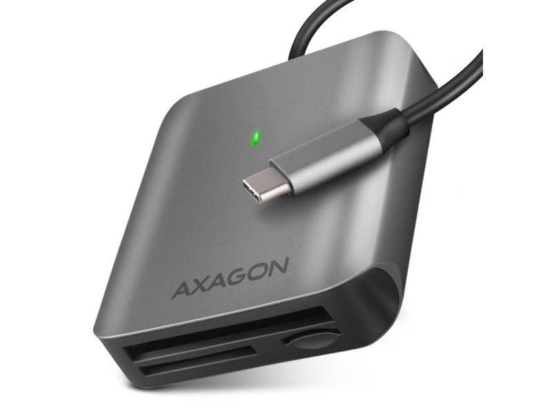 Axagon CRE-S3C, MMC, MMC Mobile, MicroSD (TransFlash), MicroSDHC, MicroSDXC, MiniSD, MiniSDHC, RS-MMC, SD, SDHC,..., Grå, 312 Mbit/s, Aluminium, Windows 11 / 10 / 8.1 / 8 / 8 / 7 (32-bit, 64-bit) Windows Server 2016 / 2012 / 2008 (32-bit, 64-bit)..., FCC, CE, RoHS