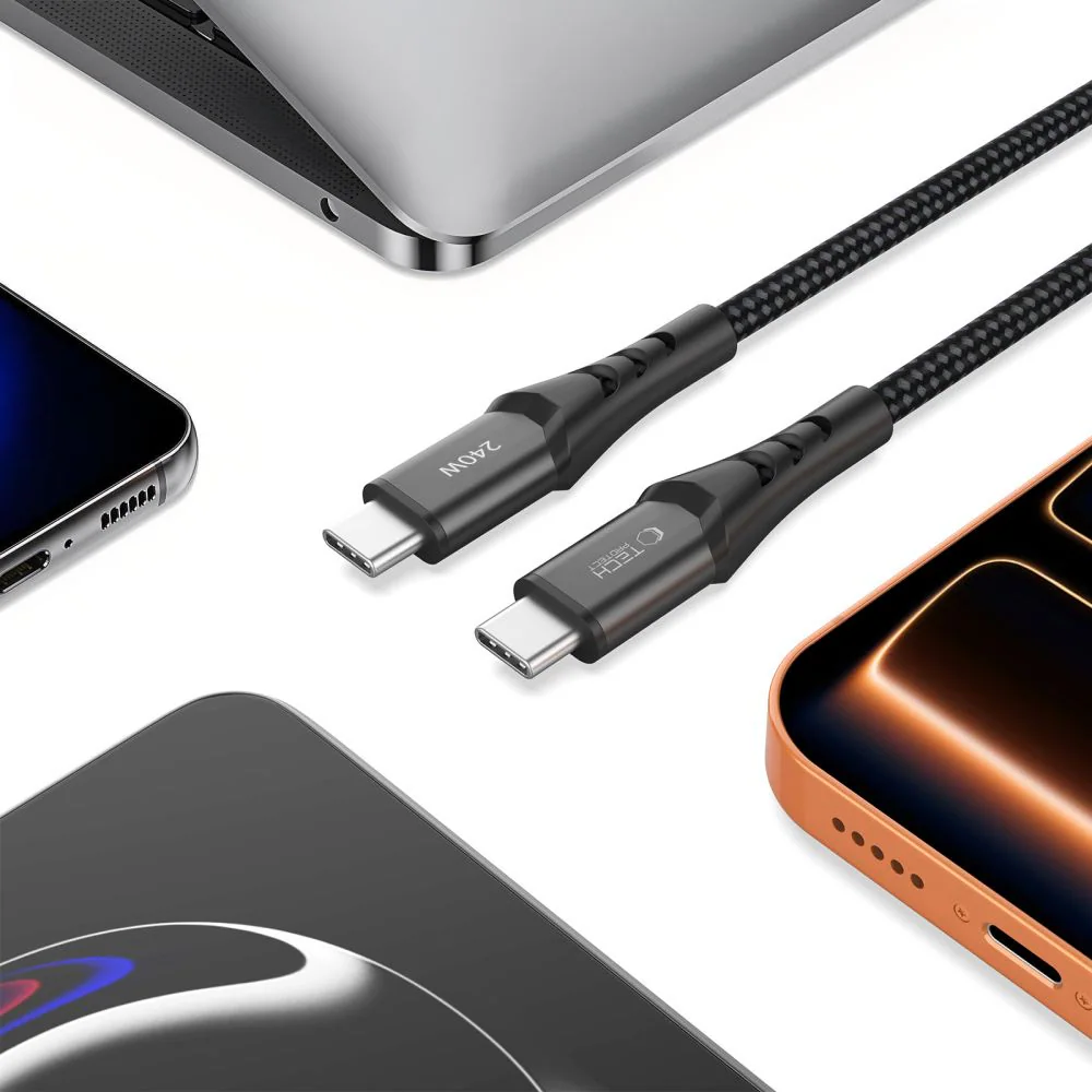 Tech-Protect Ultraboost UB11T USB-C / USB-C PD 240 W / QC3.0-kabel 200 cm – Svart, bild 4