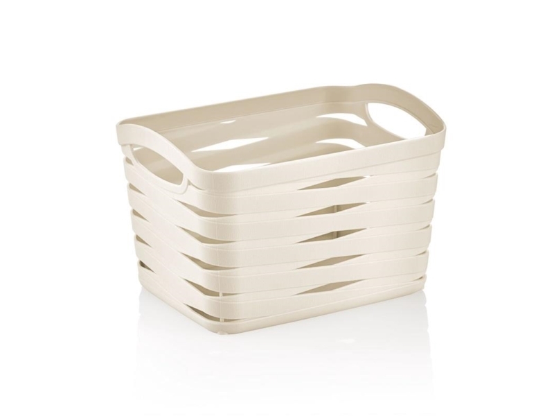 Tvättkorg Curver BASKET 1,5 L RIBBON M-094 creme