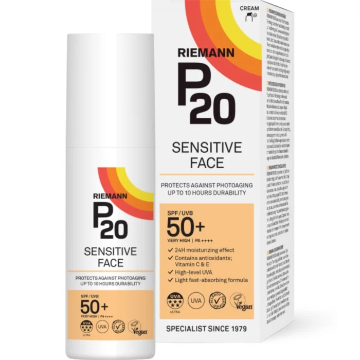 P20 Sensitive Face Sunscreen SPF 50+ 50 g