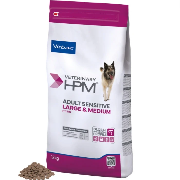 Virbac HPM Adult Sensitive Large & Medium Dog 12 kg