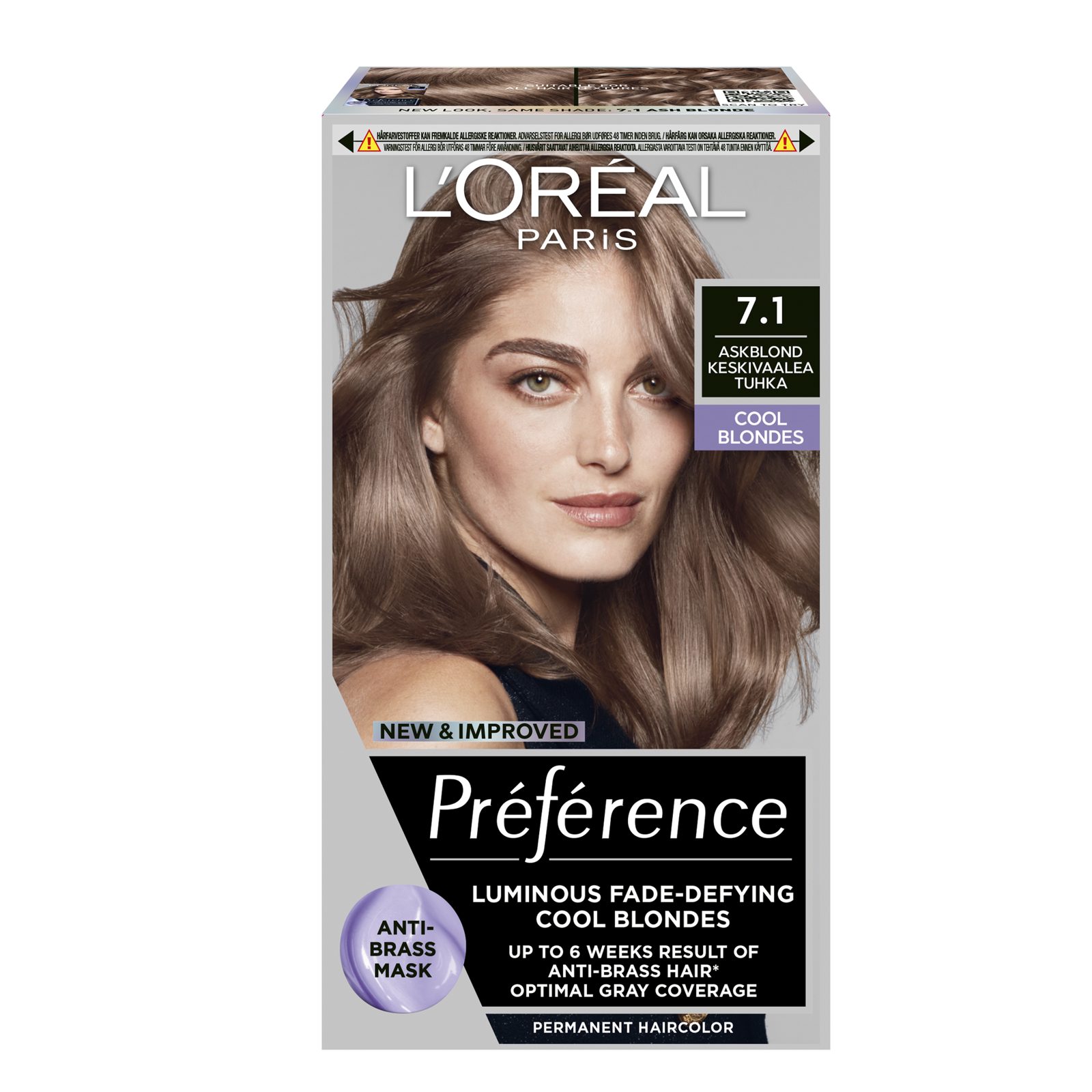 L'Oréal Paris Préférence Cool Blonds Iceland 7.1 1 pcs