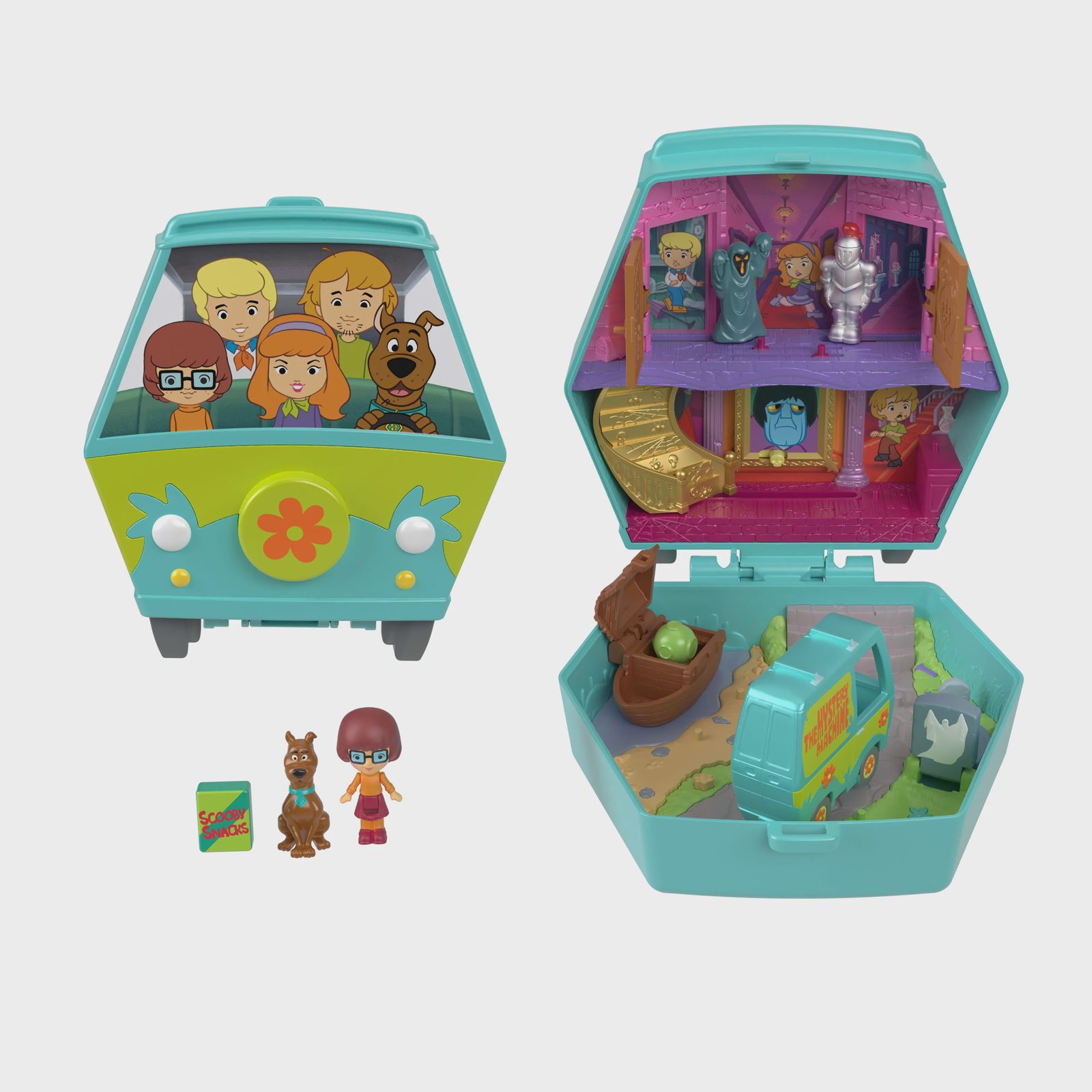Polly Pocket JKC85 Scooby-Doo kompakt lekset med Scooby och Velma