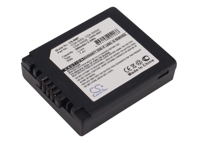 Batteri till Kamera för Panasonic Lumix DMC-FZ1, DMC-FZ10, DMC-FZ10EB m.fl., bild 2