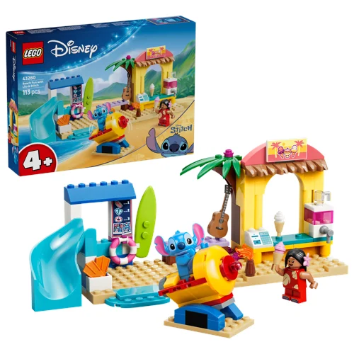 LEGO Disney Skoj på stranden med Lilo & Stitch 43280