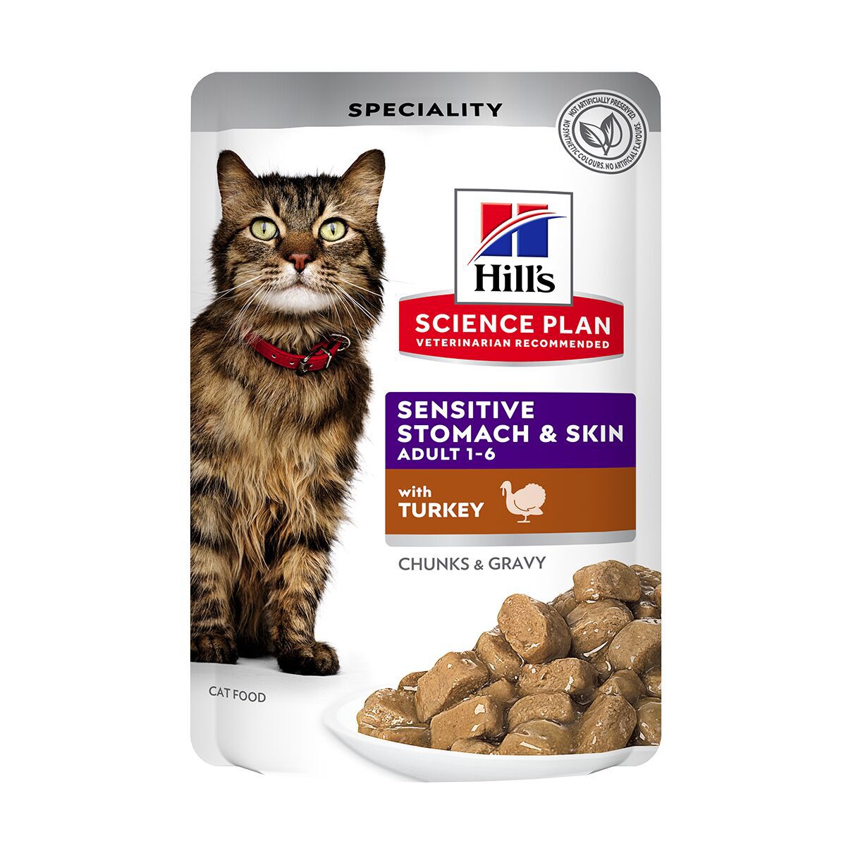Hill's Sensitive Stomach & Skin Adult Turkey Våtfoder till Katt