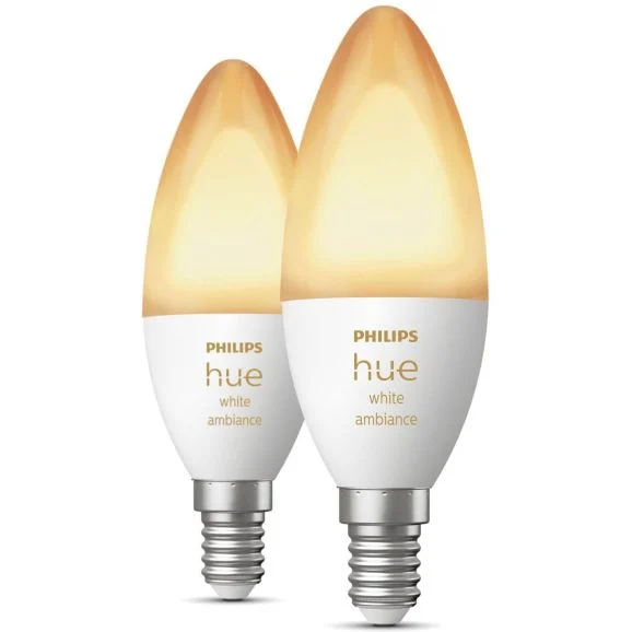 Philips Hue WA smart glödlampa B39 E14, 2 st