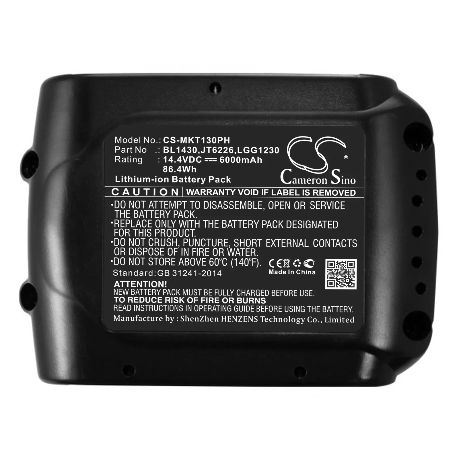 Batteri till Elverktyg för Makita BGA450RFE, BGA450Z, BHP444Z m.fl., bild 5