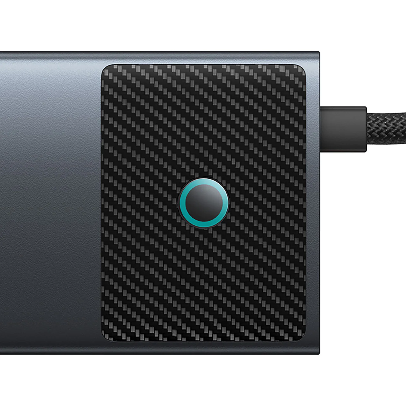Baseus Metal Gleam II 10-i-1 HDMI, USB-A, USB-C, RJ45, SD/TF-hub – grå, bild 4