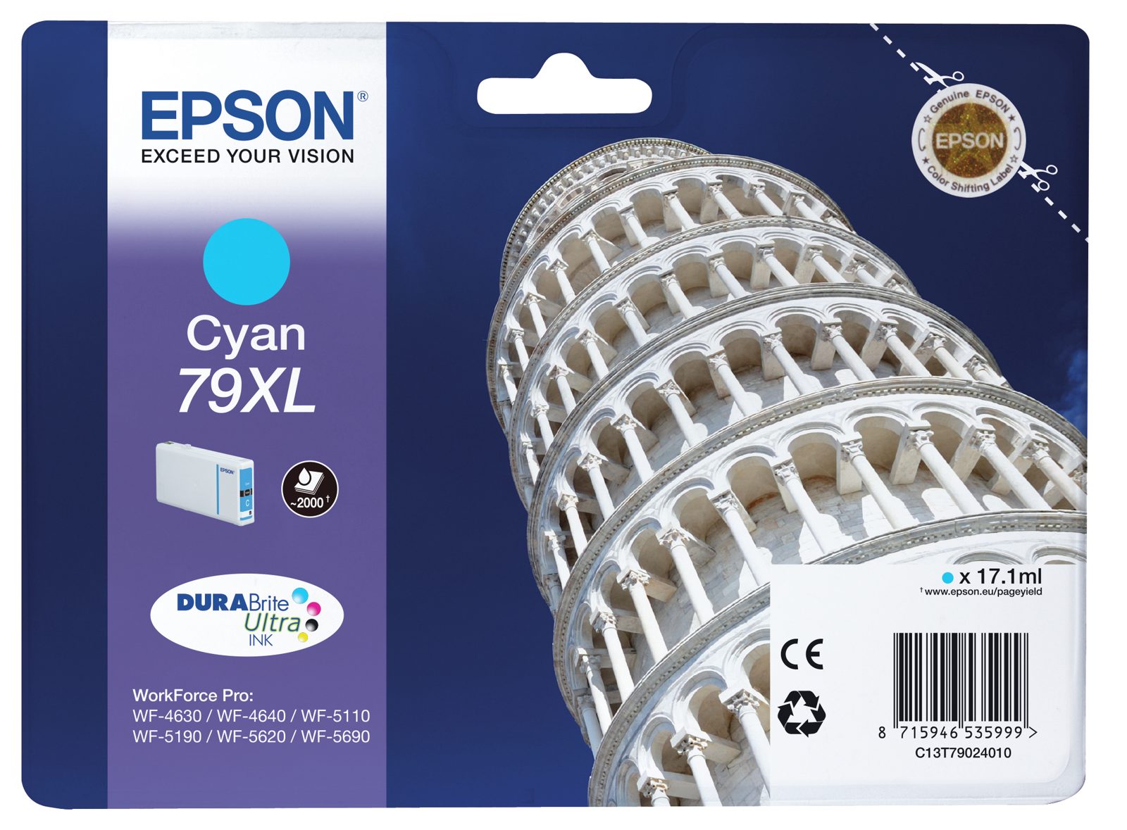 Epson Durabrite Ultra 79Xl, cyan, bild 5