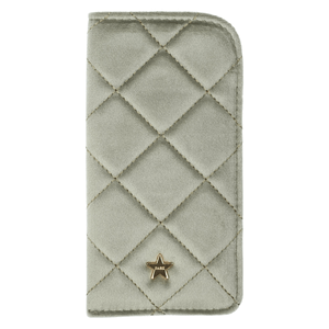 DARK Velvet Quilted Eyewear Case Milieu Green