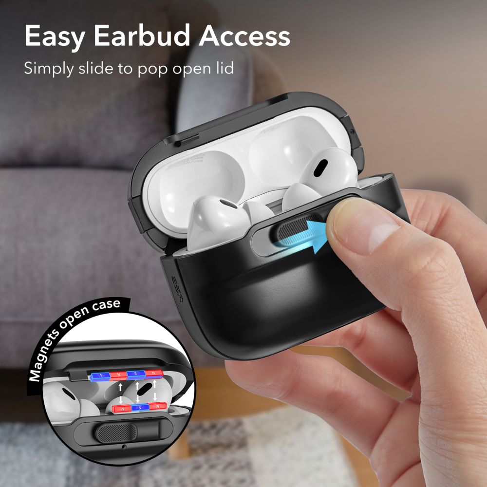 ESR Pulse Halolock-fodral med MagSafe för Apple AirPods Pro 1/2 - Svart, bild 5