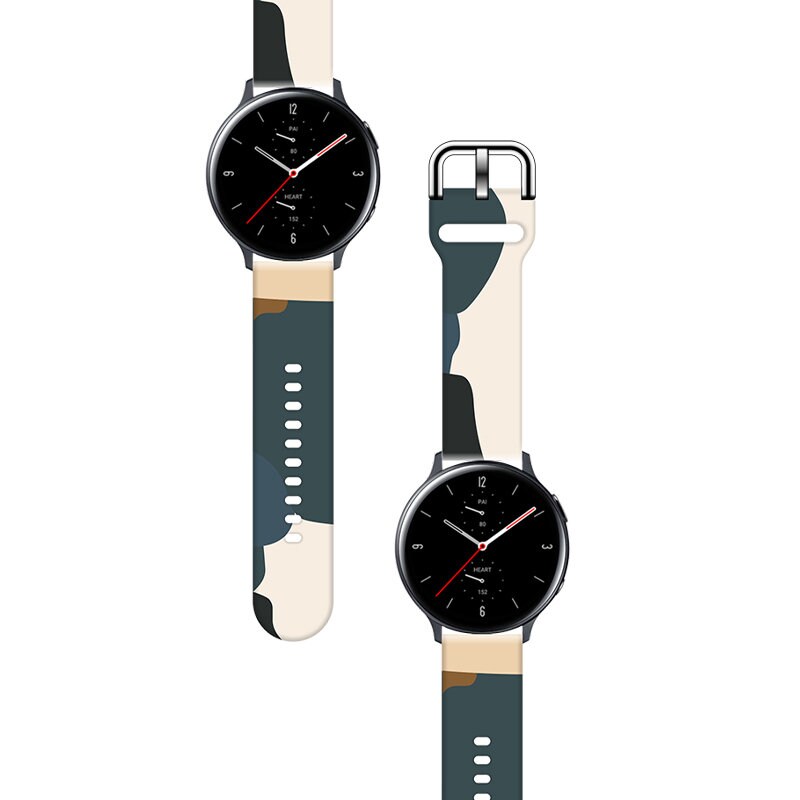 Armband Moro för Samsung Galaxy Watch 45 / 46 / 47 mm silikonarmband klockarmband - mönster 13, bild 2
