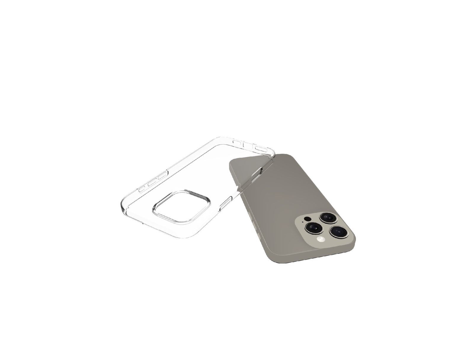 iiglo iPhone 16 Pro Max Silikonskal (transparent)
