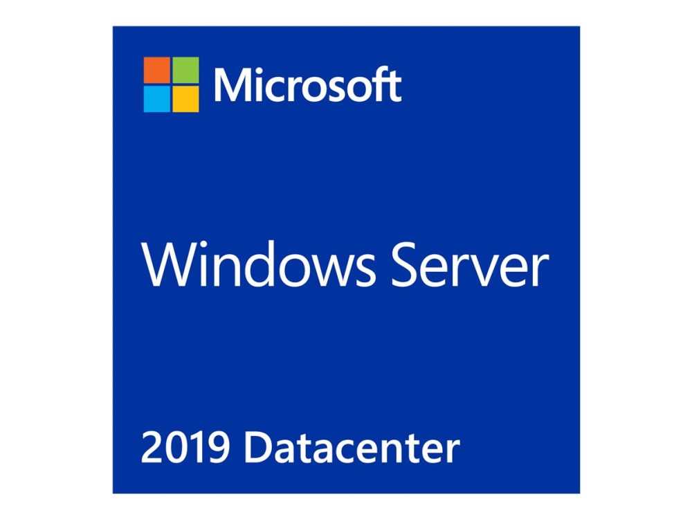 Microsoft Windows Server 2019 Data Center, DVD, 16-Core, OEM 64-bit, engelsk