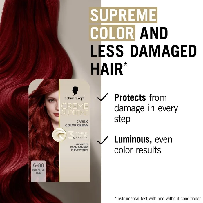 Schwarzkopf Creme Supreme 6-88 Intensive Red 1 pcs, bild 2