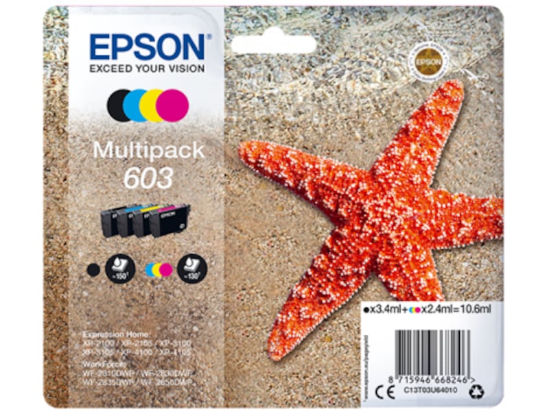 Epson T03U6 (603) Bläckpatroner 4-pack, bild 5