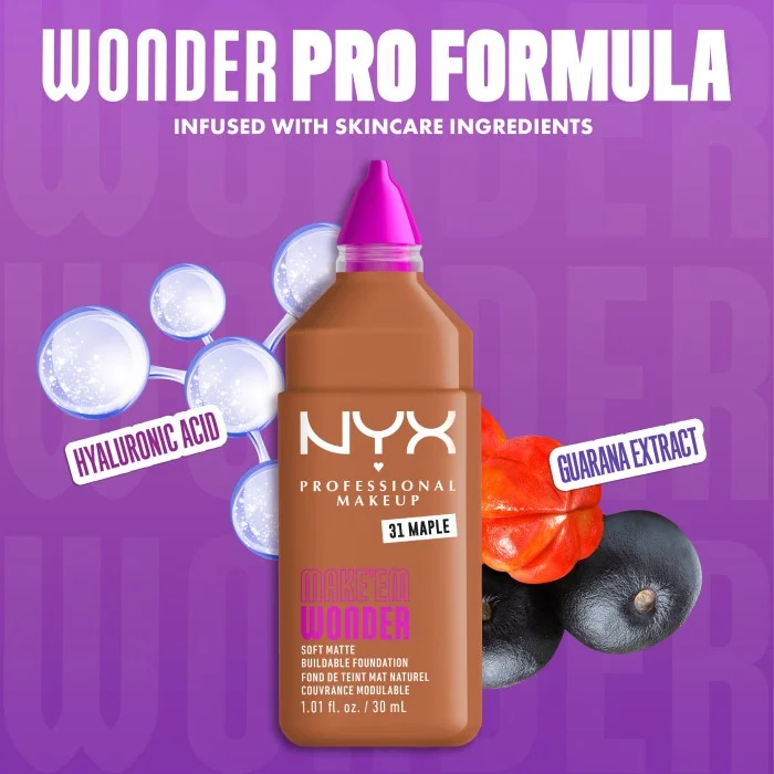 NYX PROFESSIONAL MAKEUP Make Em Wonder Foundation 31 Maple, bild 5