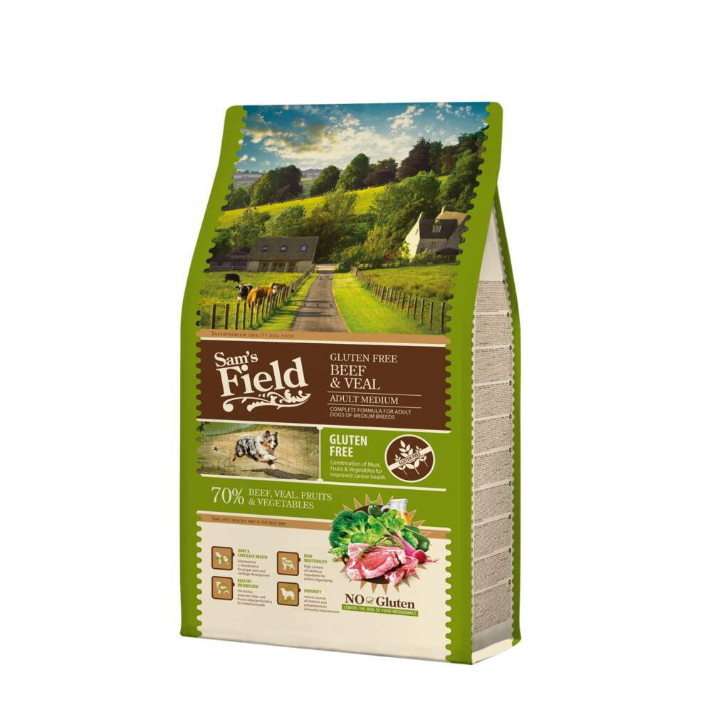 Sam´s Field Dog Adult Medium Beef & Veal 2,5 kg