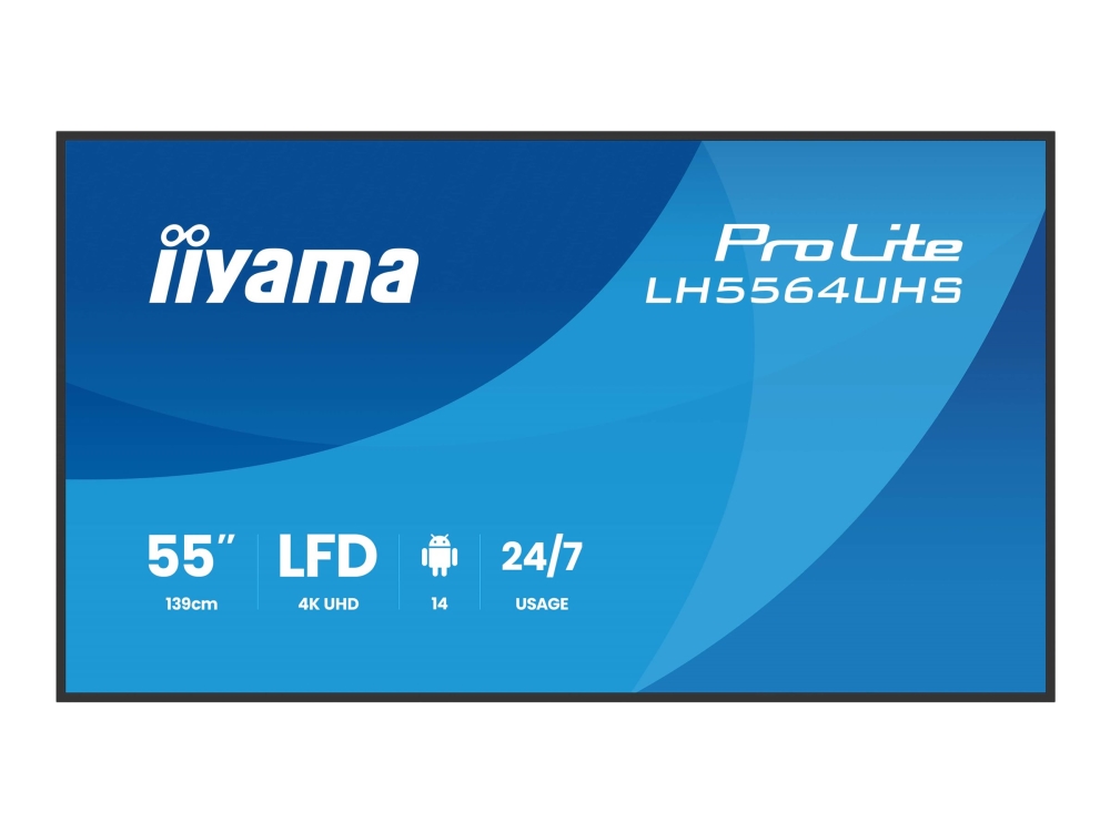 iiyama ProLite LH5564UHS-B1AG signageskärm 55 4K 60 Hz VA, svart