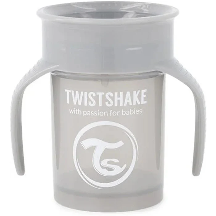Twistshake 360 Cup 6+m Pastel Grey