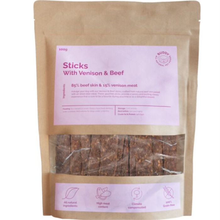 Buddy Pet Foods Dental Chews Venison 100 g