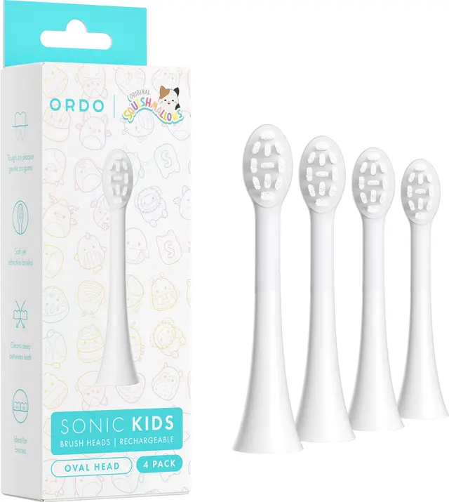 Ordo Sonic Kids utbytbara tandborsthuvuden 4-pack (vita)