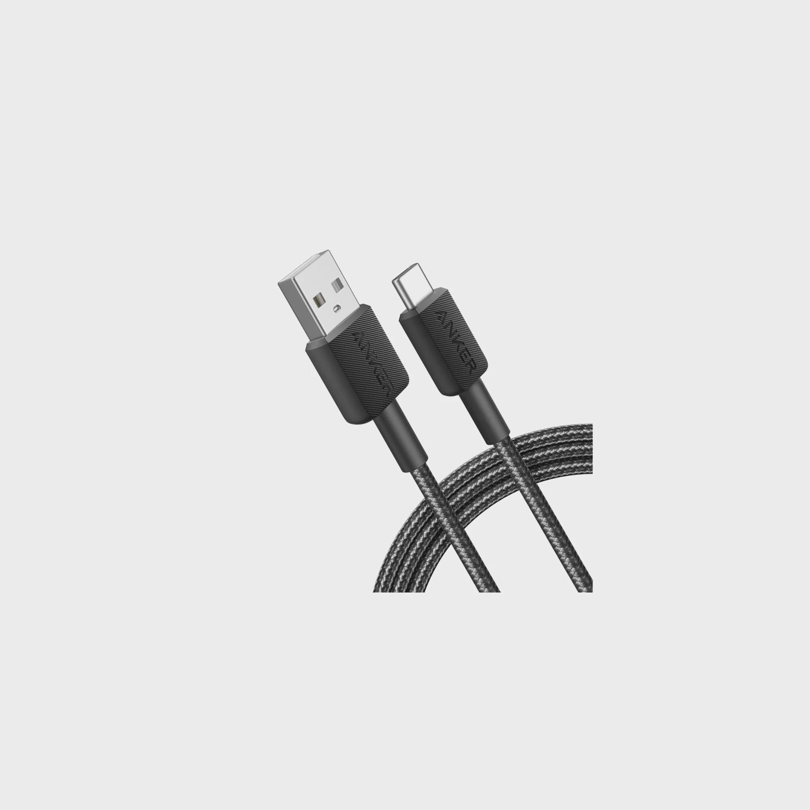 Anker 322 USB-A to C, 1.8m, Svart