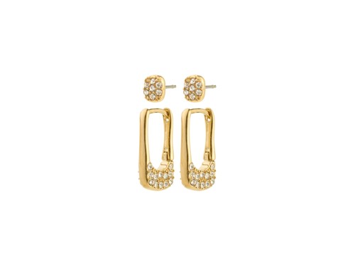 PILGRIM - INSTANT Earrings 2-in-1 Set - Gold-Plated - 5mm / 15mm, bild 2