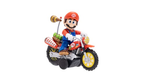 Super Mario Galaxy Movie 2.5in Figure with Pull Back Motorcycle Mario, bild 3