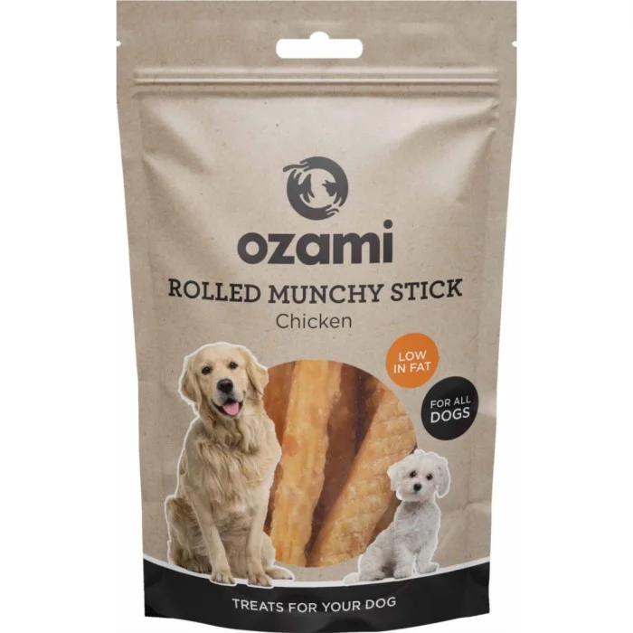 Ozami Chicken Rolled Munchy Stick 12 cm 100 g