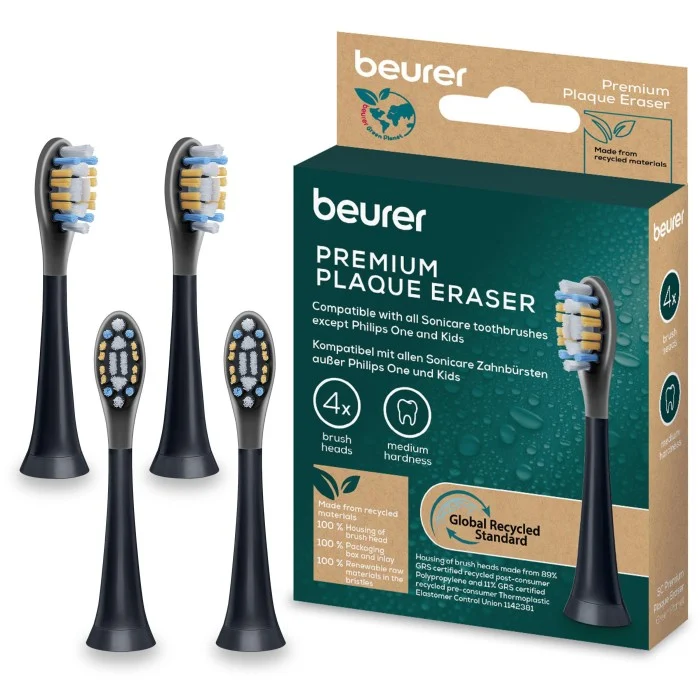 Beurer SC 30&50 Plaque Eraser Brush Heads 4-pack