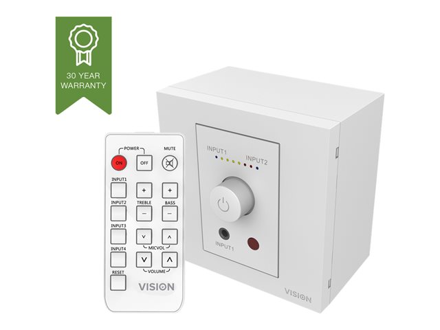 Vision TC3-AMP TechConnect Faceplate Audio Amplifier, 2x25W RMS, inkl. fjärrkontroll, bild 4