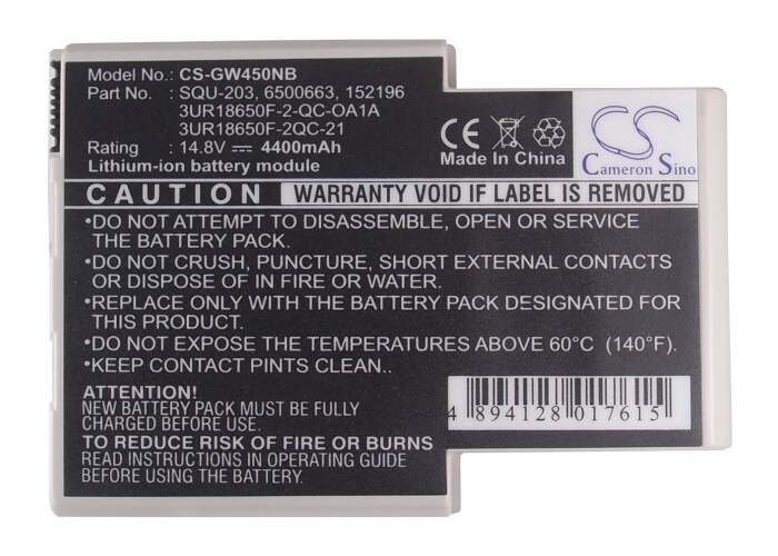 Batteri till Laptop, Bärbar dator för Gateway Solo 400VTX, Solo 450E, Solo 450RGH m.fl., bild 2